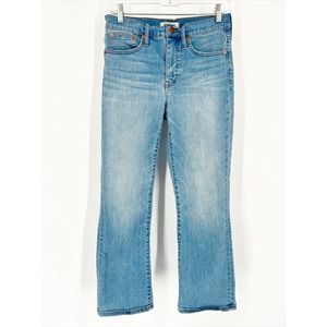 Madewell Womens Cali Demi Boot Jeans‎ 26 28x26 Blue Medium Wash Mid Rise